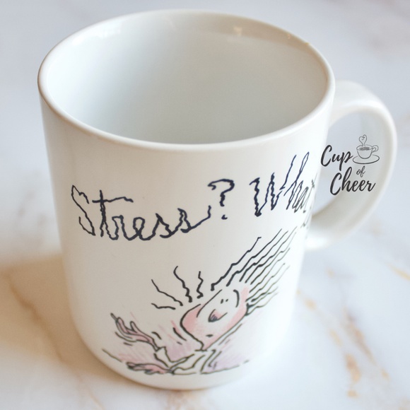 2/$30 'Stress? What Stress?' Mug ☕️ - Picture 2 of 3